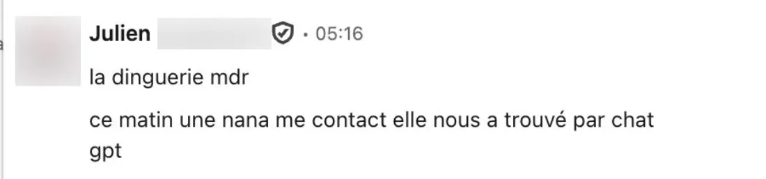 Message: a founder found us via ChatGPT
